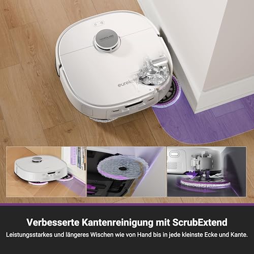 EUREKA J15 Pro Ultra - Robot Aspirador y fregado + estación Todo en uno (autolimpieza, 16200 Pa, navegación LDS, detección de obstáculos, antienredos, Ideal contra pelos de Animales, Control por