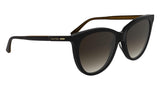 Calvin Klein Women's Sunglasses CK25508S - Black with Gradient Brown Lens