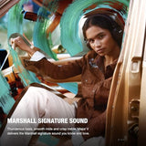 Marshall Major V Auriculares Inalámbricos Bluetooth, 100 Horas de Reproducción - Marron