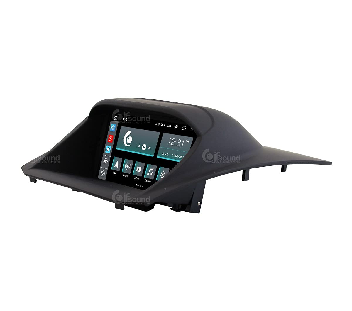 Autorradio de Ajuste Personalizado para Ford Fiesta 6° Serie Restyling Android GPS Bluetooth WiFi Dab USB Pantalla táctil Full HD 7" procesador de 8 núcleos y comandos de Voz