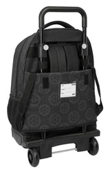 Star WARS REBELLION - Zaino grande con ruote, compatto, rimovibile, ideale per bambini di diverse età, comodo e versatile, qualità e resistenza, 33 x 22 x 45 cm, Nero , M, Casual