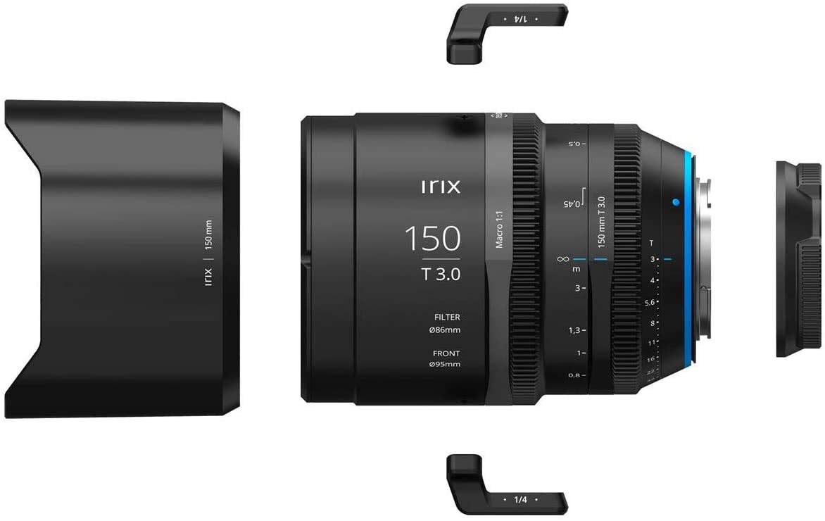Irix Cine 150mm T3.0 Macro 1:1 Lente de vídeo 150mm para Arri PL || 11 láminas de Enfoque min 0,35 m rotación 270° || Lente de vídeo para PL