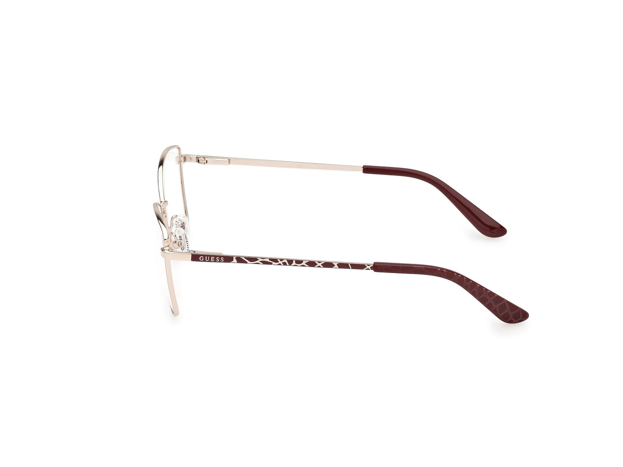 GUESS Gu50170 Marcos para Gafas recetadas, 033 Shiny Pale Gold, 52/15/140 para Mujer