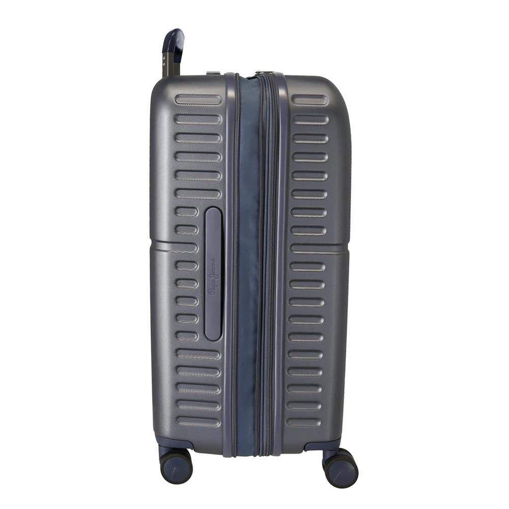 Pepe Jeans Kay Juego de maletas Azul 55/70 cms Rígida ABS Cierre TSA integrado 116L 7,54 kgs 4 Ruedas dobles Equipaje de Mano