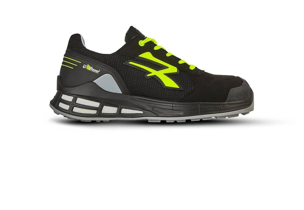 U-Power Red Premium Elvis, Zapatos de Seguridad Bajos con Empeine de Nailon Transpirable y Microfibra, Puntera AirToe Aluminium, Suela Infinergy, Sistema antiperforación (43)