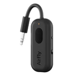 Twelve South AirFly Pro - Transmisor/Receptor de Audio inalámbrico Bluetooth para hasta 2 AirPods/Auriculares inalámbricos; Uso con Cualquier Conector de Audio de 3,5 mm, Color Negro