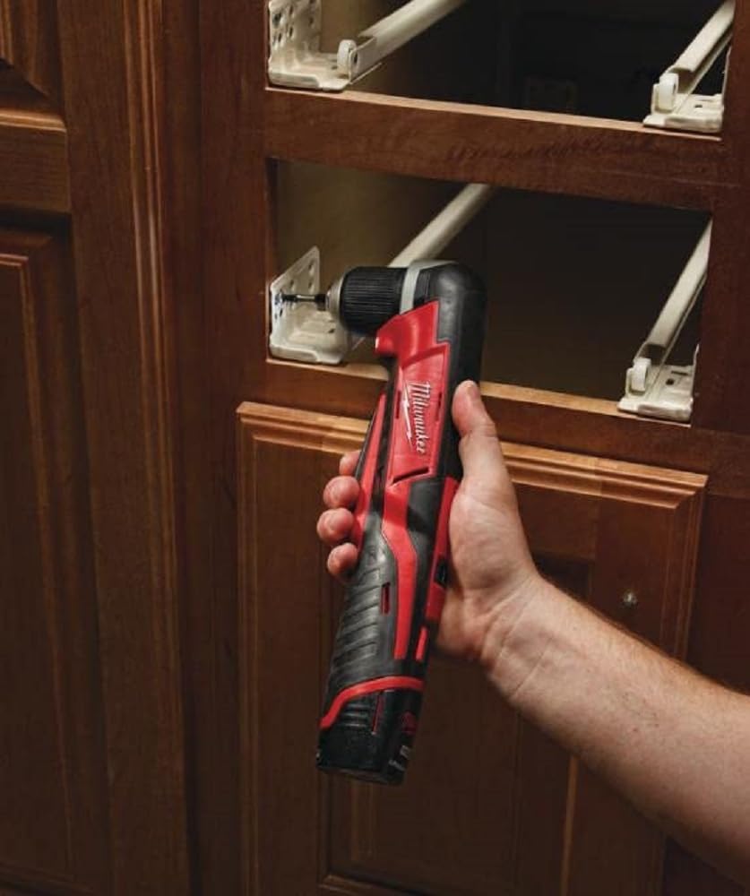 Milwaukee C12RAD/2.0 Ah-Taladro Angular, 220 V, Rojo