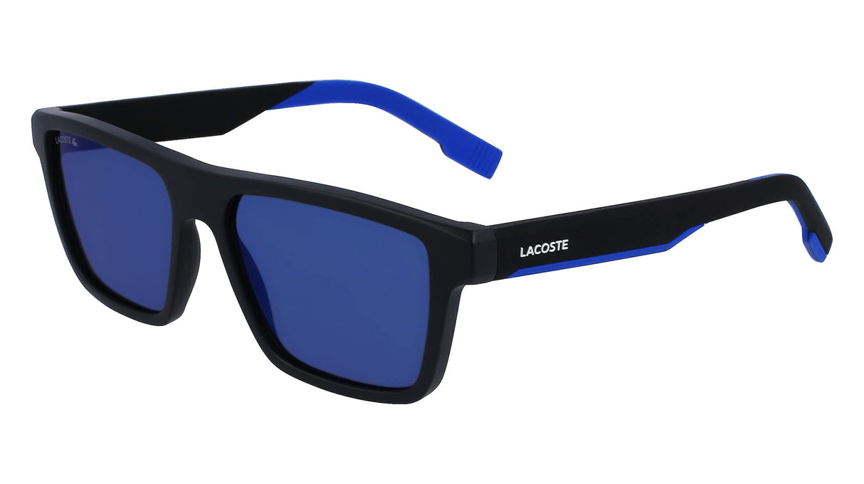 Lacoste L998s Gafas, Negro Mate/Azul, Taille Unique para Hombre