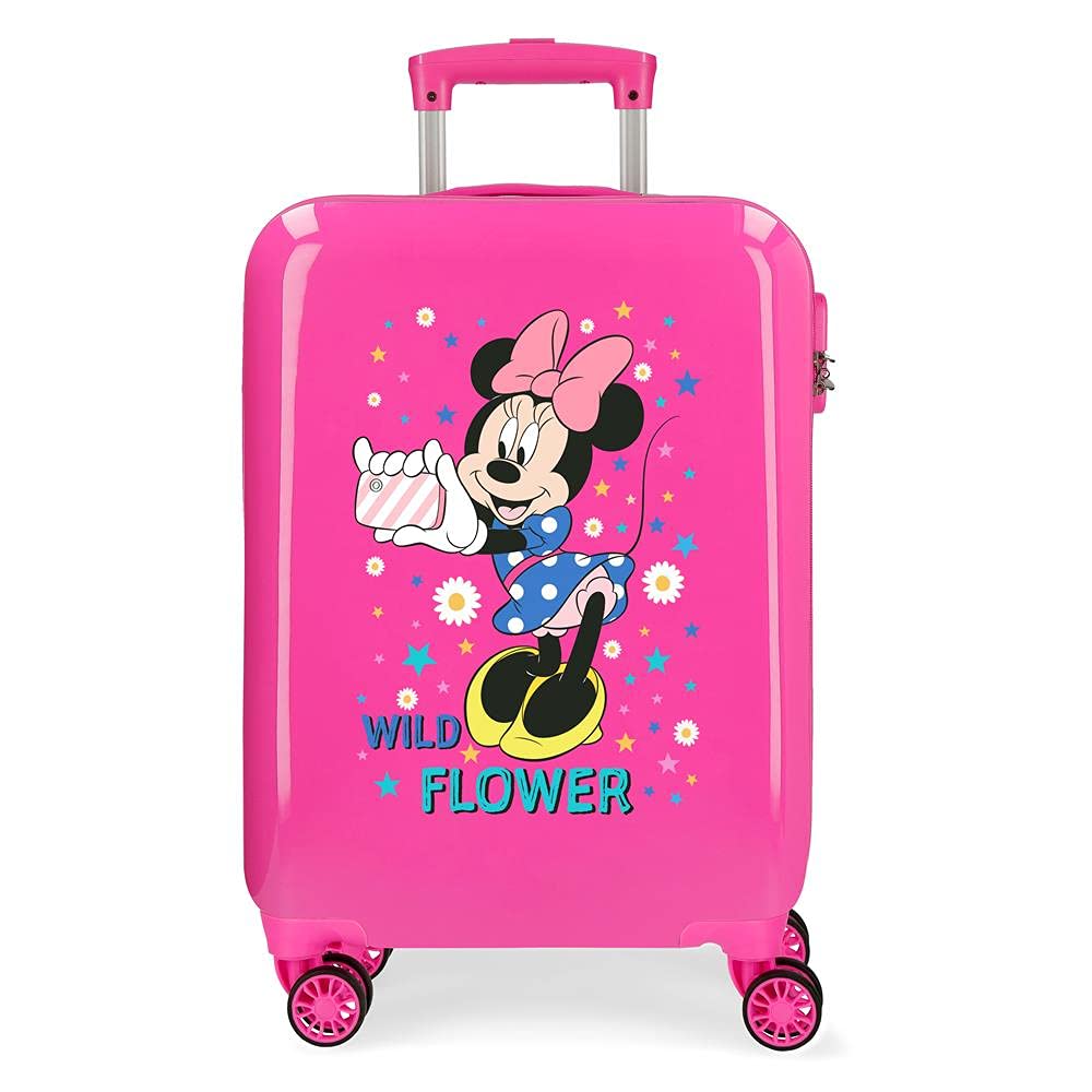 Disney Wild Flower, Equipaje Para Niños Niñas, Fucsia, 38x55x20 Cms
