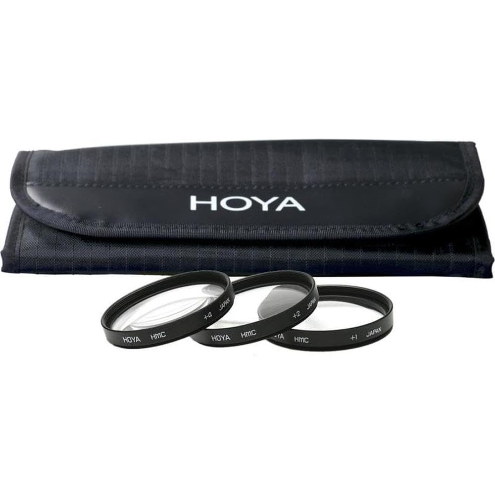 Hoya Close-up Kit - Juego de filtros para macro fotografía (+1, +2, +4, 72 mm) color negro