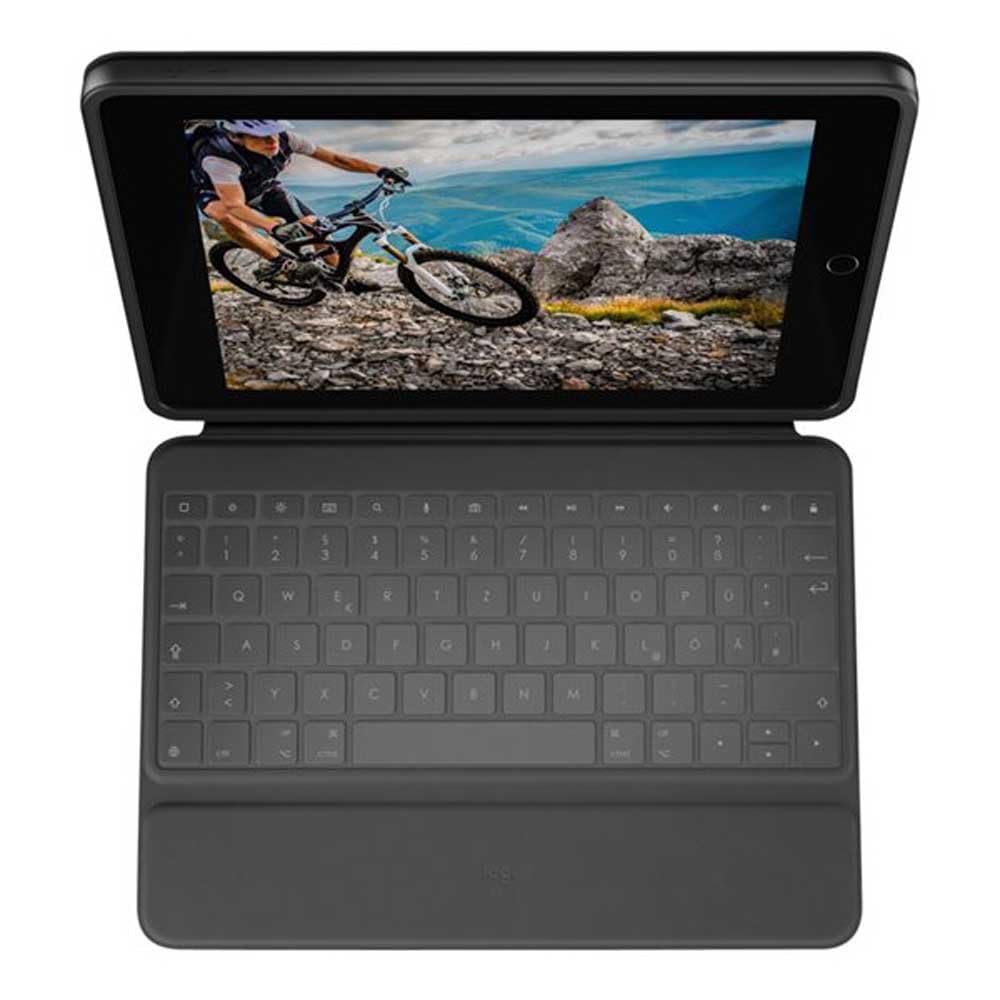 Logitech Rugged Folio para iPad (10.ª generación) Funda Protectora con Teclado con Smart Connector y Teclado a Prueba de Salpicaduras - German Layout