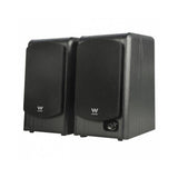 Woxter Dynamic Line DL-610 Black - Altavoces de estantería terminados en Madera autoamplificados (20 RMS 180 W, Bluetooth, conexión de 3,5mm, PC, TV, Tablets, Smartphones, mp3...)
