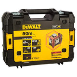 DEWALT DCE089D1R-QW - Láser Autonivelante 3 Líneas 360º con Batería DW 12V, Alcance 30m (50m con receptor), Precisión +/-3mm@10m, IP65 Resistente, Incluye Maletín y Accesorios