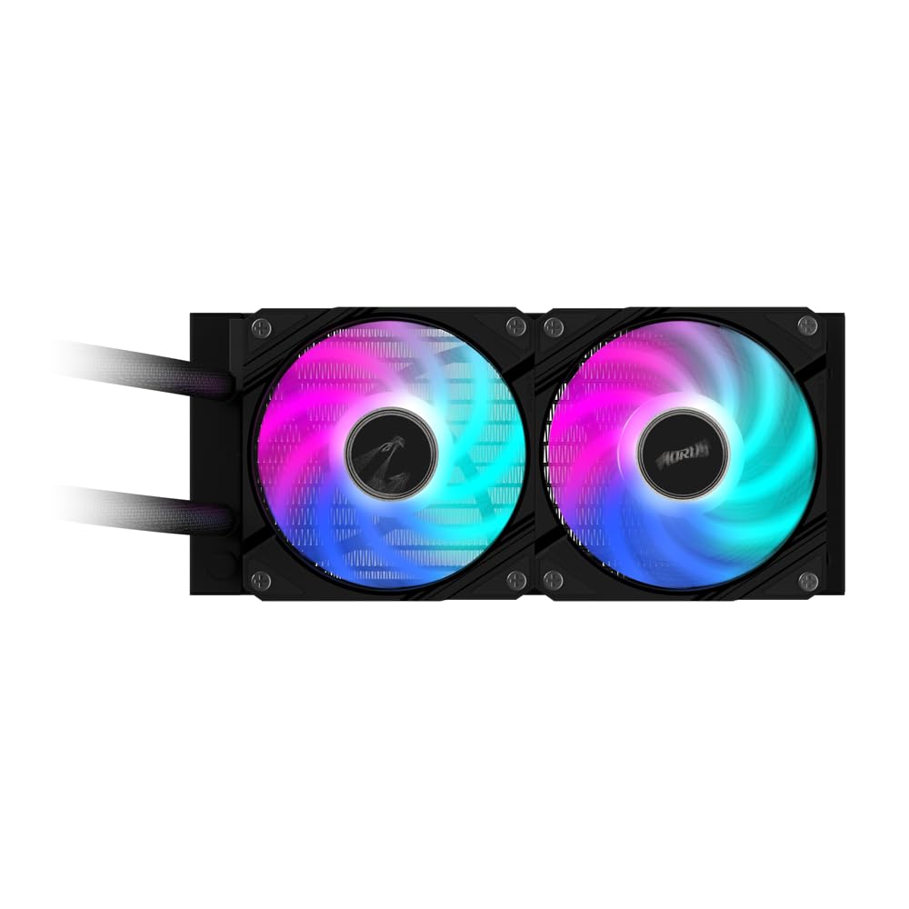 Gigabyte AORUS WATERFORCE II 240 - Radiador, color negro