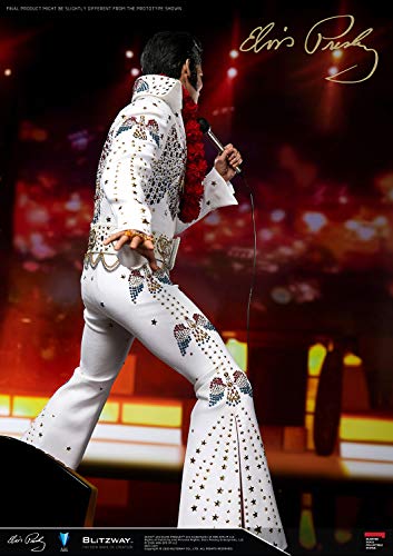 Blitzway Elvis Presley - Estatuilla híbrida de 1/4 a Escala magnífica de Elvis Aaron Presley, 52 cm