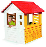 Smoby, Casita Infantil Sunny Playhouse, con 2 Ventanas y Puerta, Sólida y Robusta, para Niños a Partir de 2 Años, 7600810707