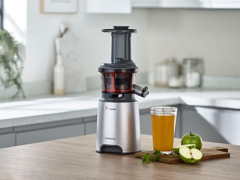 Kenwood JMP601SI - Exprimidor (Gris, Color blanco, 190 x 150 x 410 mm, De plástico)
