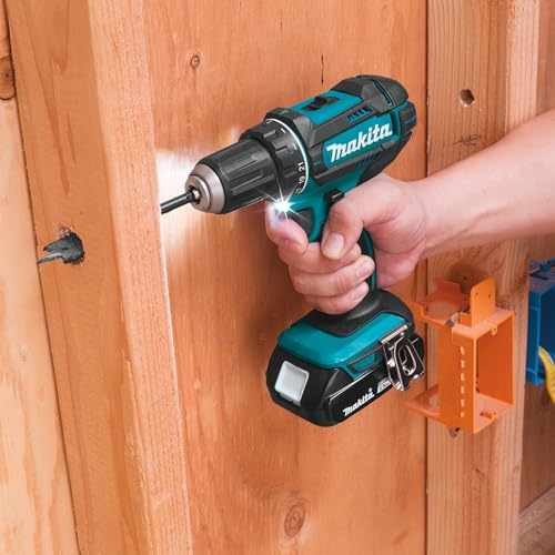 Makita DDF482RFJ drill Negro, Azul 1900 RPM 1,5 kg - Taladro eléctrico (1900 RPM, 1,3 cm, 3,8 cm, 36 Nm, 62 Nm, 600 RPM)