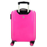 Disney Minnie Magic Maleta de cabina, Rosa, 38 x 55 x 20 cm, Rígida ABS, Cierre combinación, 33 L, 2.8 Kg, 4 Ruedas, Doble Equipaje de Mano