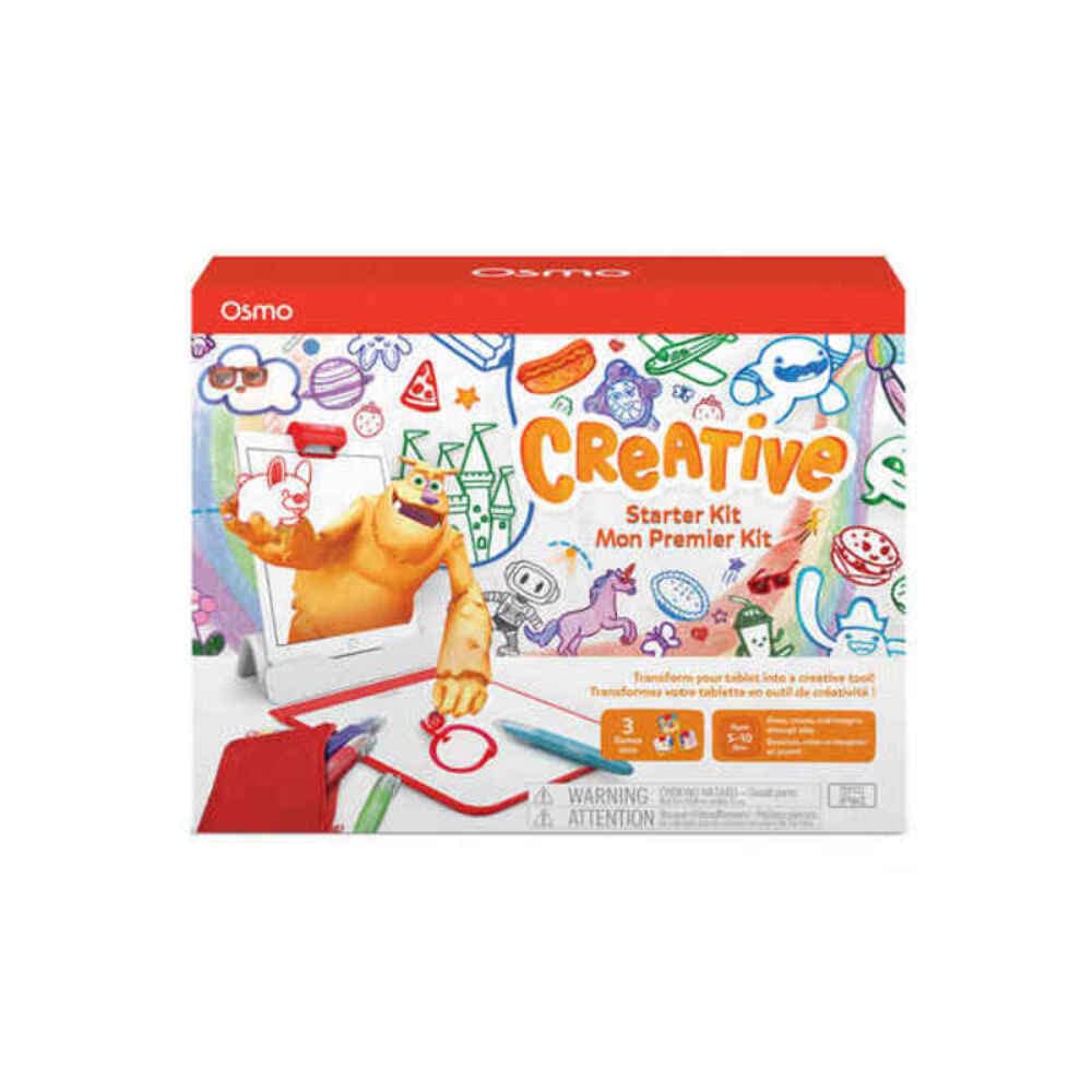 Osmo - Creative Starter Kit for iPad - 3 Educational Learning Games - Ages 5-10 - Drawing, Word Problems & Early Physics - Stem Toy Base Included