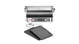 Braun MultiGrill 9 Pro CG 9160, Plancha Eléctrica con 2 Termostatos Independientes, 3 Posiciones de Cocinado, Placas Lavables en Lavavajillas, Sonda Térmica Integrada, 2200 W, Negro/Acero Inoxidable