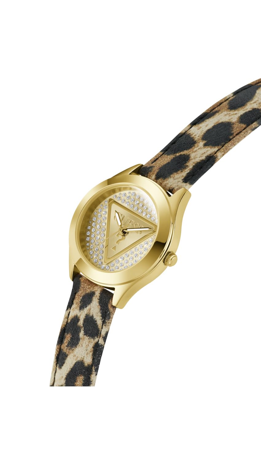GUESS Reloj Analógico para Mujeres de Cuarzo con Correa en Cuero GW0745L2