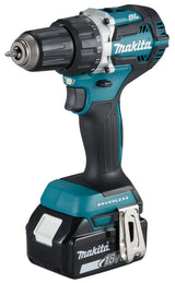 Makita DDF484RTJ Taladro, 450 W, 18 V, Negro, One size