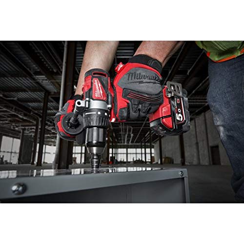 Taladro de tornillo MILWAUKEE Brushless M18 BLDDD2-502X - 2 baterías 18V 5.0Ah - 1 cargador 4933464515