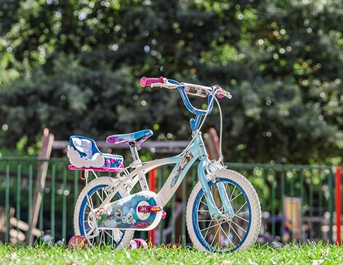 Huffy Bicicletta Pollici Bicicleta de 16 Pulgadas Disney Frozen Luxury, Bebés niñas, Azul Claro