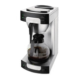 Buffalo CW305 - Cafetera con filtro, acero inoxidable/negro, capacidad de 1,7 L, 435 mm de altura, 205 mm de ancho, 205 mm de longitud