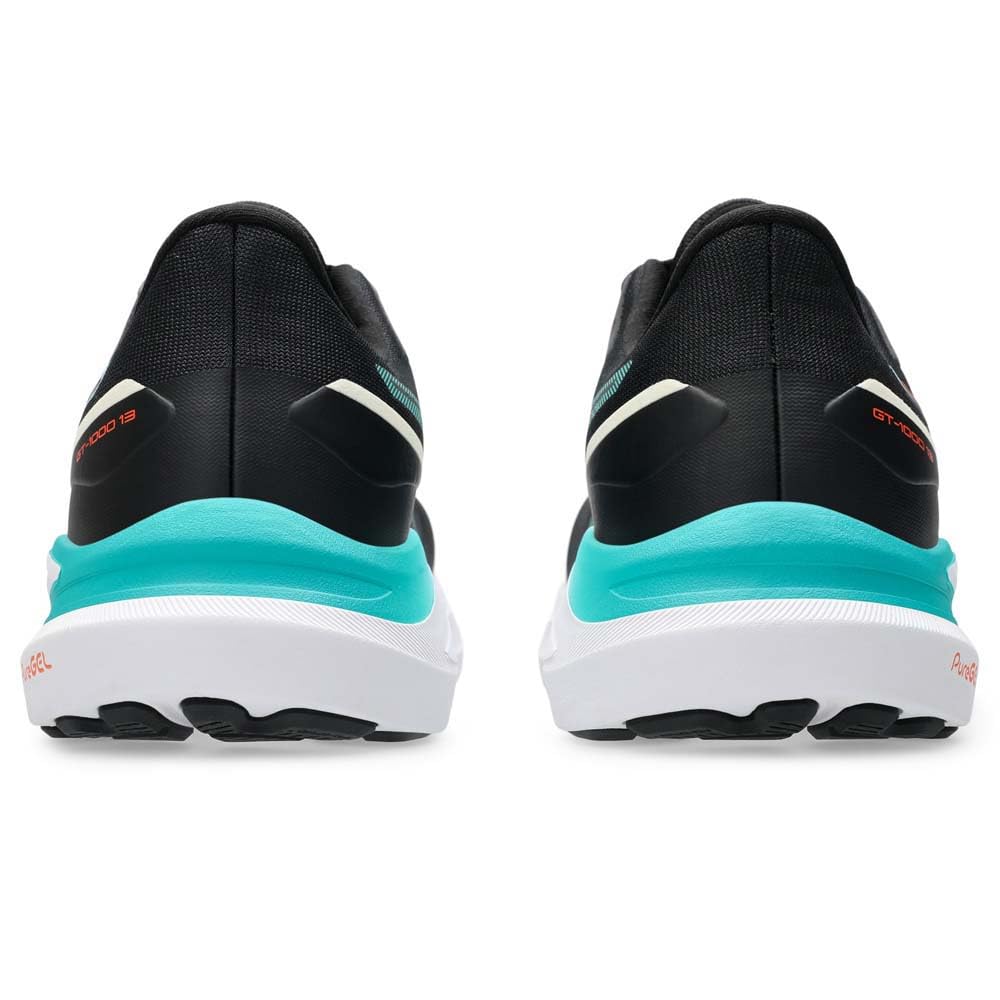 ASICS GT-1000 13, Sneaker Hombre, Negro/Verde Azul Marino Ondulado, 42 EU