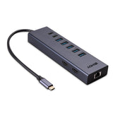 Lindy 43373 DST-Mini Duo, Mini Docking Station para portátiles USB-C 2X 4K HDMI