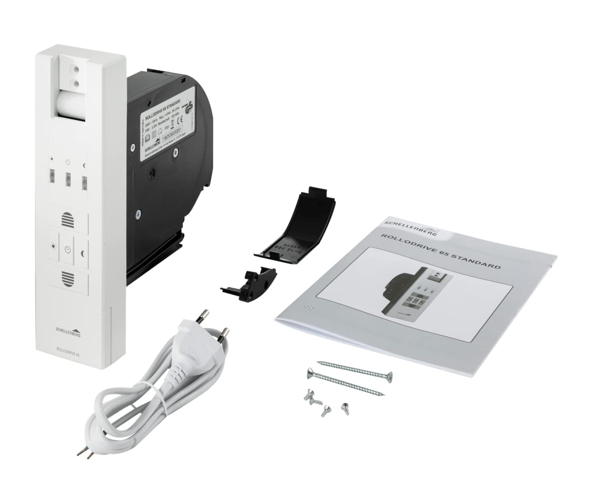 Schellenberg 22726 Rollodrive 65 Standard, Motor eléctrico para Cintas de persianas con Temporizador automático