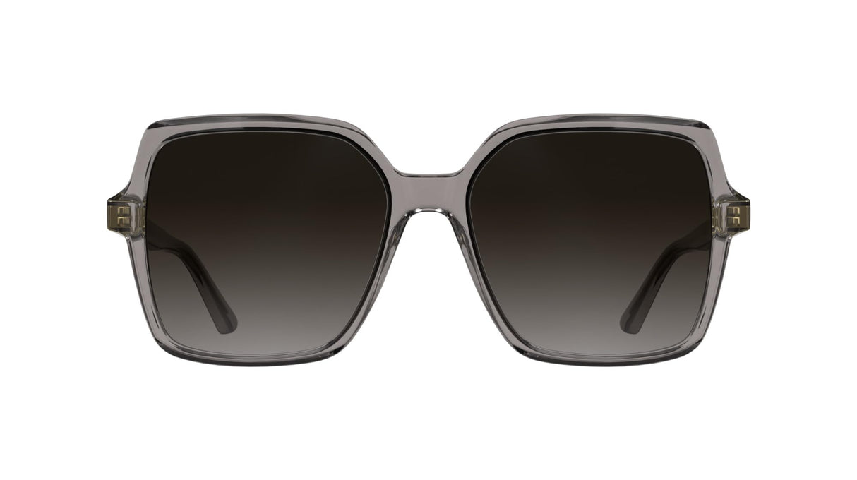 Calvin Klein Women's Sunglasses CK25537S - Transparent Taupe with Gradient Purple Lens