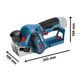 Bosch Professional 12V System GHO 12V-20 - Cepillo a batería (14500 rpm, profundidad hasta 2 mm, 2 baterías x 3,0 Ah, en L-BOXX)