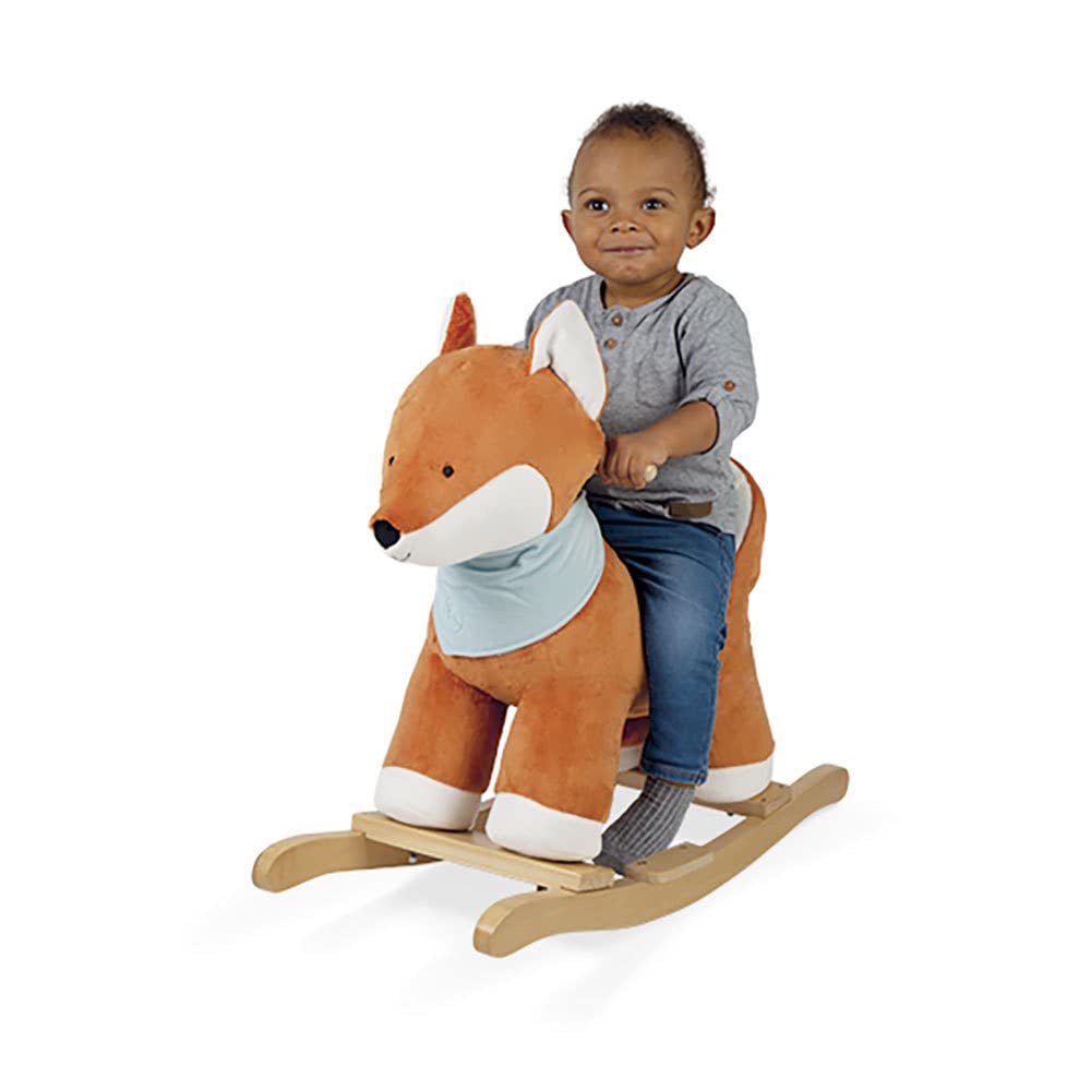 KALOO - Les Amis - Balancín de Zorro Paprika, Altura del Asiento de 35 Cm, A Partir de 12 Meses de Edad, K970001