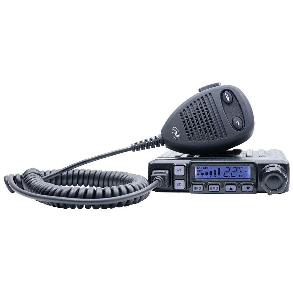 Radio CB PNI Escort HP 7120 ASQ, RF Gain, 4W, 12V y CB PNI Extra 48 Antena con imán Incluido, 45cm, SWR 1.0, Am/FM Solo Funciona en la Banda de la EU