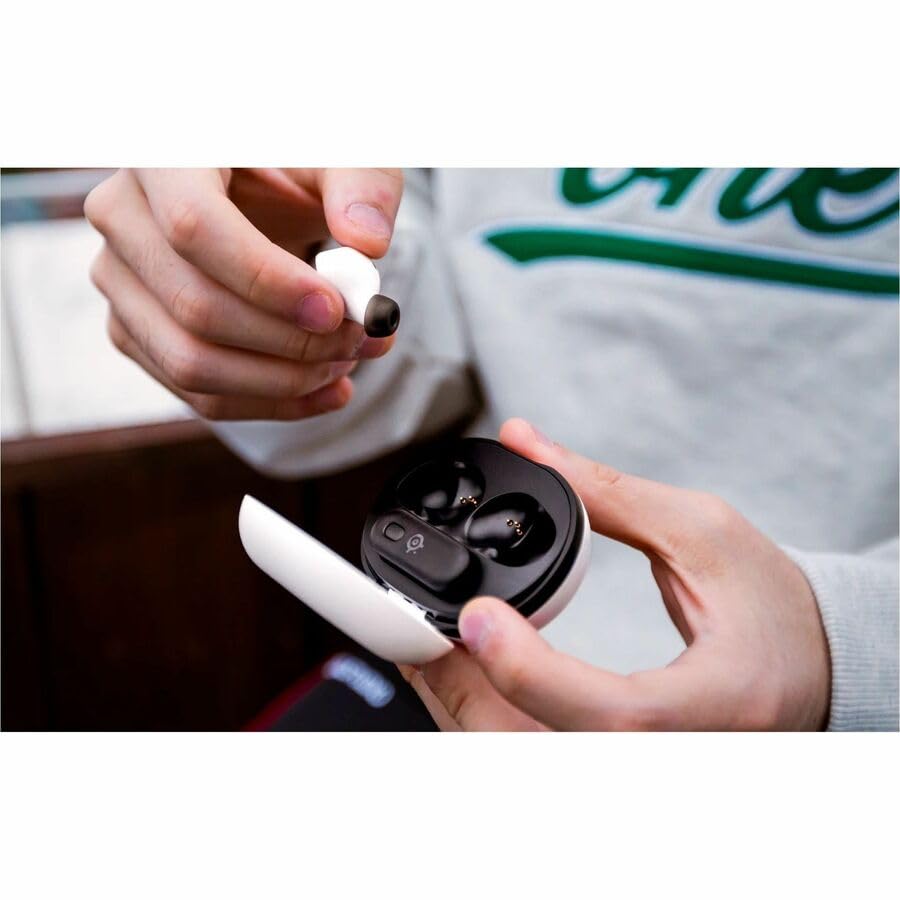 Steelseries Arctis GameBuds™ para Playstation - Auriculares inalámbricos para Juegos - 2,4 GHz + BT5.3 - Modo ANC/Transparencia - Resistencia al Agua IP55-40 Horas de autonomía -Carga inalámbrica