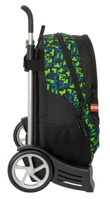 Safta MINECRAFT TNT - Mochila Escolar, Espalda Ergonómica, con Carro Evolution, Ideal para Niños de Diferentes Edades, Cómoda y Versátil, Calidad y Resistencia, 32x16x44 cm