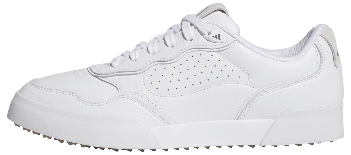 adidas Hombre RETROCROSS 25 Spikeless Golf Shoes, Cloud White/Grey Six/Gum, 44 EU