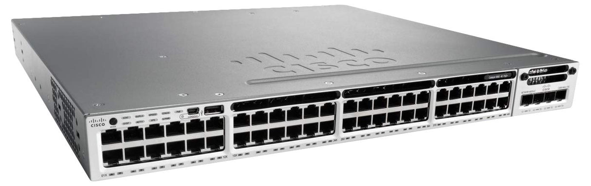 Cisco Catalyst WS-C3850-48T-S Gestionado Negro, Gris Switch - Switch de Red (Gestionado)