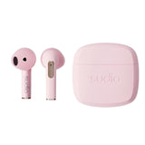 Sudio N2 Rose Powder - Auriculares Abiertos Inalámbricos Bluetooth Multipoint, Micrófono Integrado para Llamadas, Autonomía de 30 Horas con Funda de Carga, Impermeable IPX4, USB-C, Carga sin