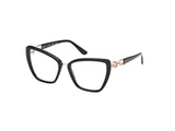 GUESS Gu50180 Marcos para Gafas recetadas, 001 Shiny Black, 55/18/140 para Mujer