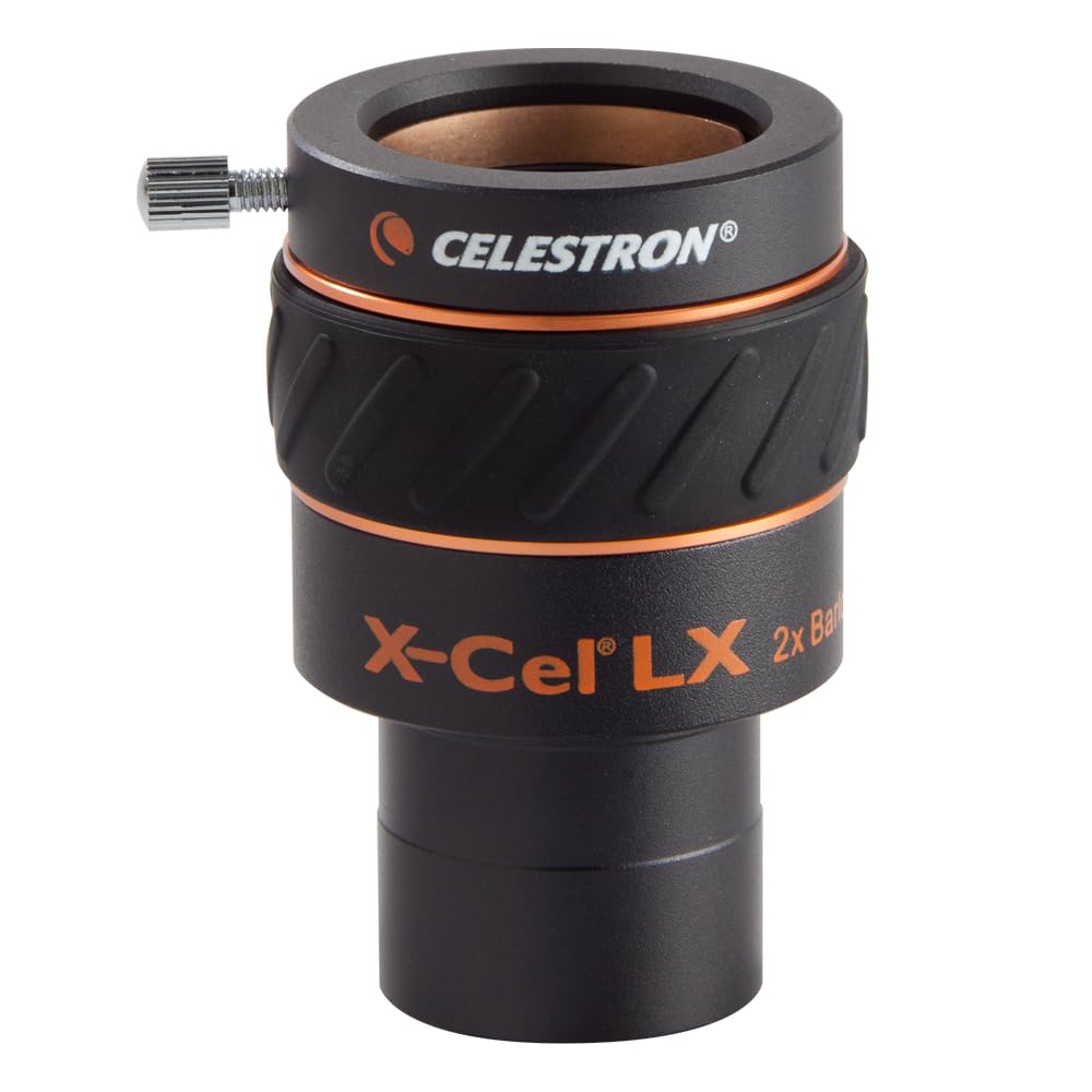 Celestron 93529 1.25" X-Cel LX: lentes Barlow 2x, negro