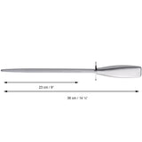 WMF Grand Gourmet - Afilador 36 cm con Varilla Insertada de Acero Templado Completamente Forjado, Grano Fino para Cuchillos de Borde Recto