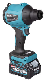 Makita AS001GA102 - Soplador de batería (40 V, máx. 2,0 Ah, 1 batería + Cargador en Bolsa de Transporte), Color Azul