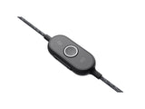 Logitech ZONE WIRED Headset Auricular profesional con micrófono cancelador de prestaciones superiores, conexión por cable con conector USB-A y USB-C, audio de alta fidelidad, Certificado UC- Grafito