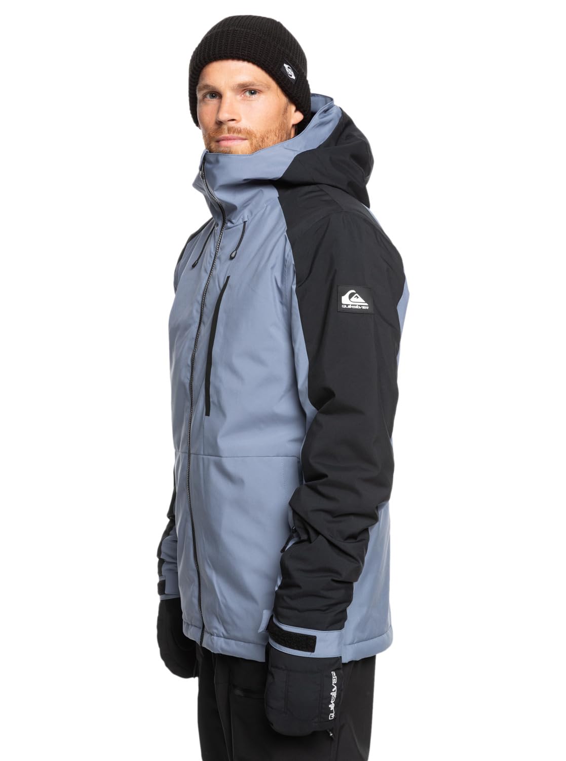 Quiksilver Mission Block JK Chaqueta, Flint Stone, Estándar para Hombre