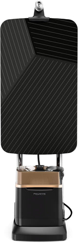 Rowenta IXEO Power QR2020 Cepillo de vapor 2170W, 5.8 bares presión vapor, depósito 1.1 L, elimina arrugas, olores y desinfecta, accesorio prendas delicadas y gruesas, tabla vertical, Negro