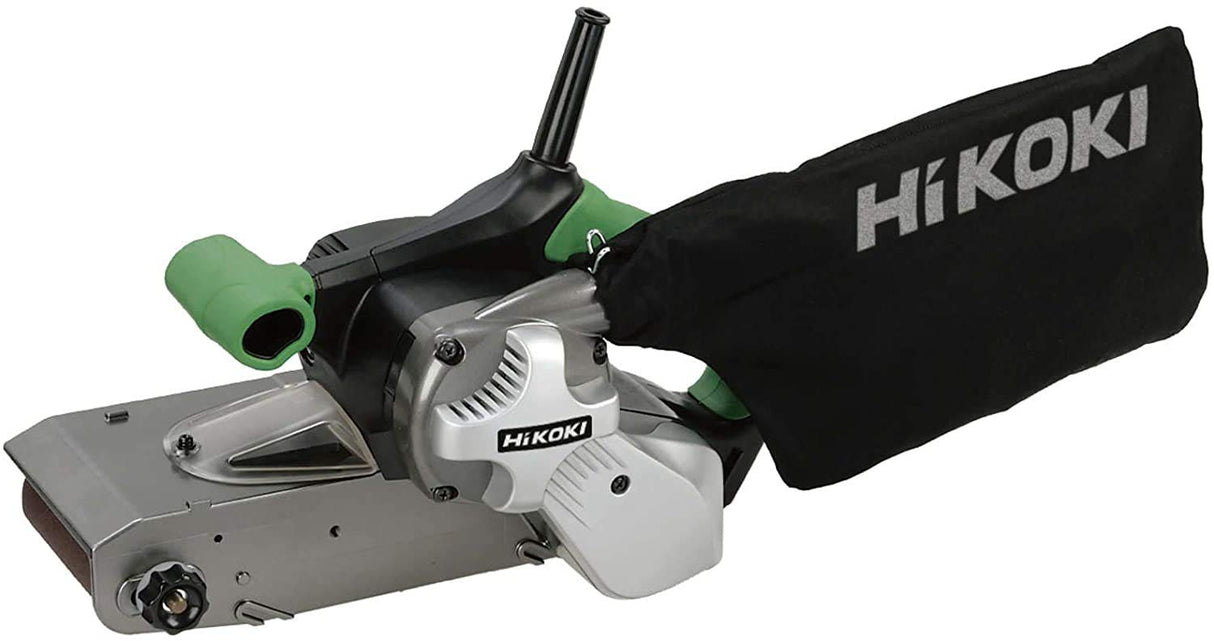 HiKOKI Lijadora de Banda - 1020 W, Cinta lijadora 100 x 610 mm - Velocidad variable, bolsa de polvo, mango suave - Compacta y potente para lijado preciso